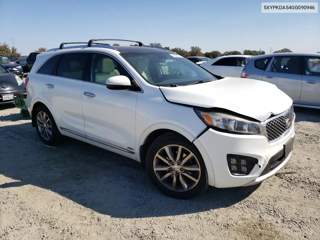 2016 Kia Sorento Sx VIN: 5XYPKDA54GG090946 Lot: 73398734