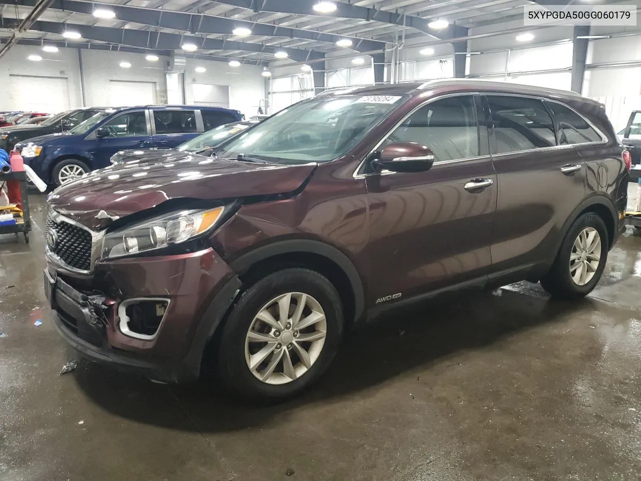 2016 Kia Sorento Lx VIN: 5XYPGDA50GG060179 Lot: 73795284