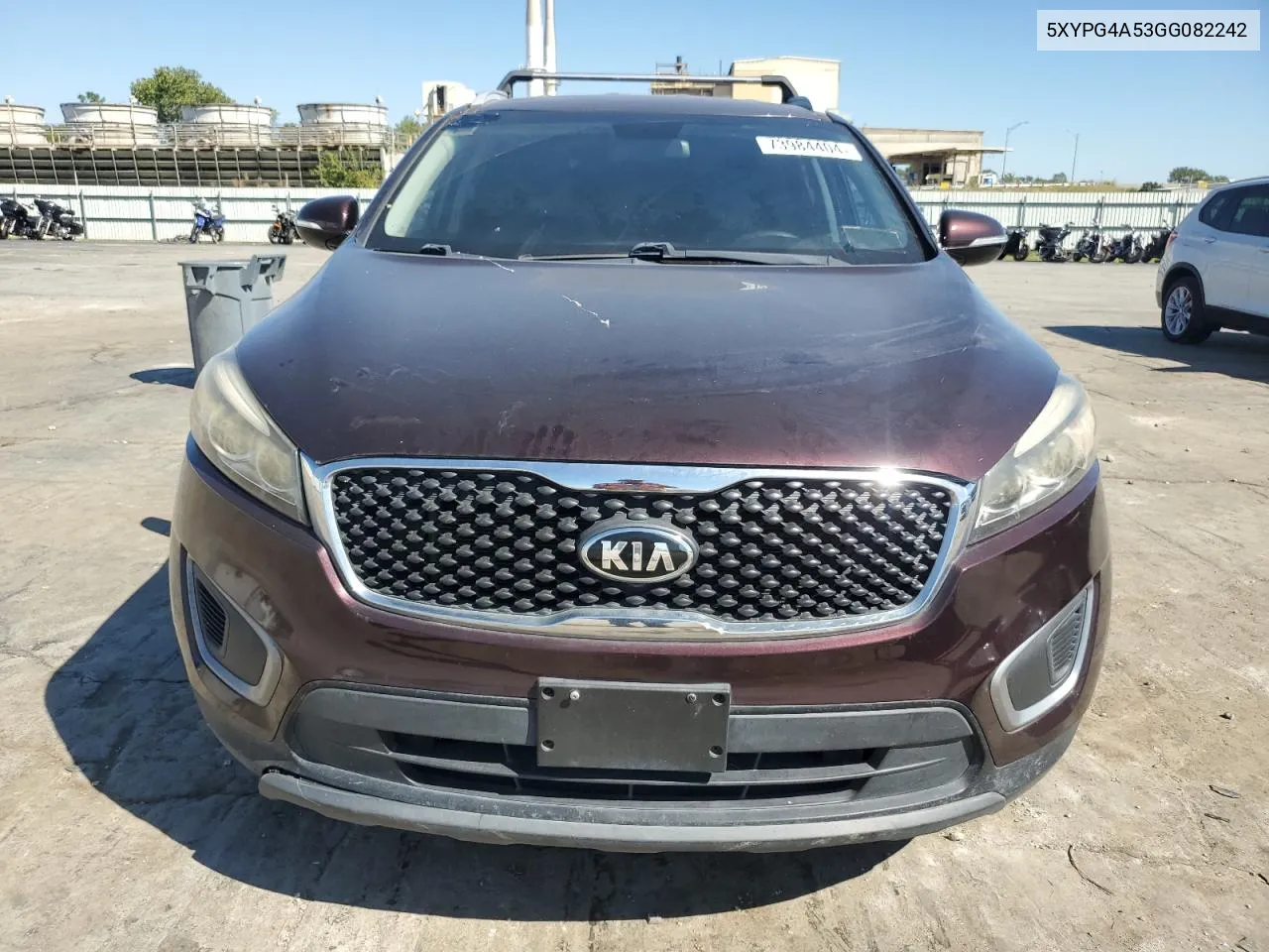 2016 Kia Sorento Lx VIN: 5XYPG4A53GG082242 Lot: 73984404