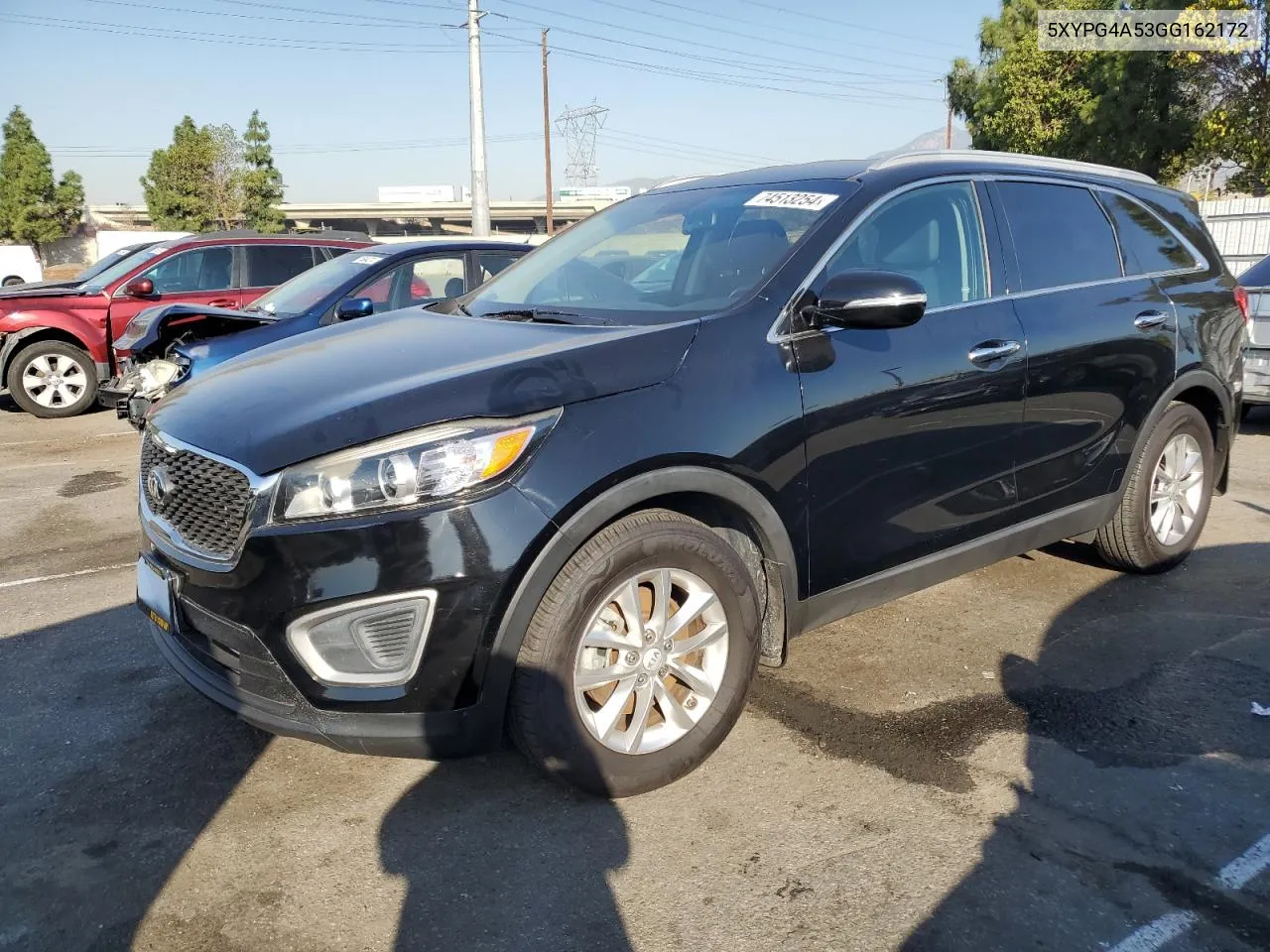 2016 Kia Sorento Lx VIN: 5XYPG4A53GG162172 Lot: 74513254