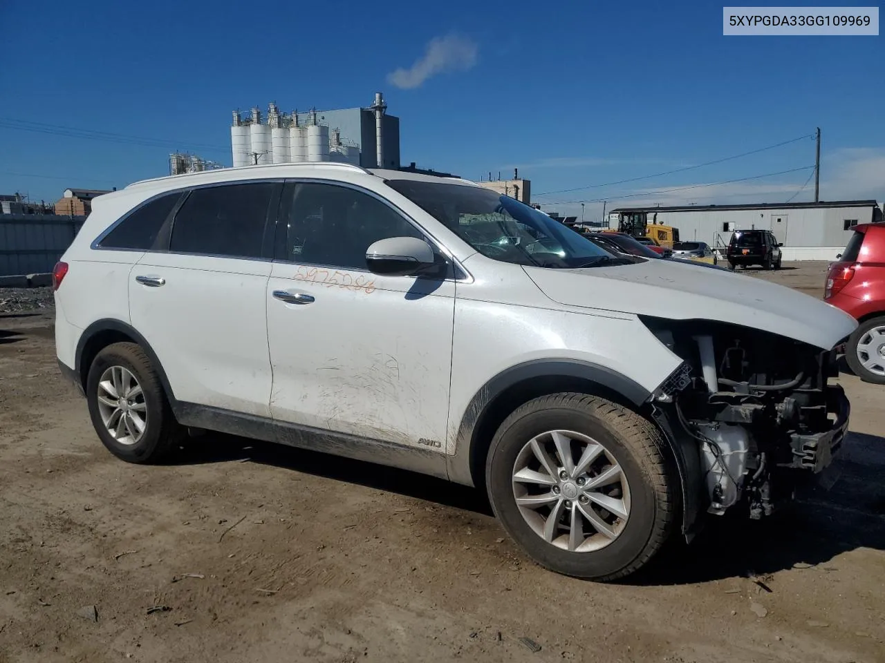 2016 Kia Sorento Lx VIN: 5XYPGDA33GG109969 Lot: 74663294