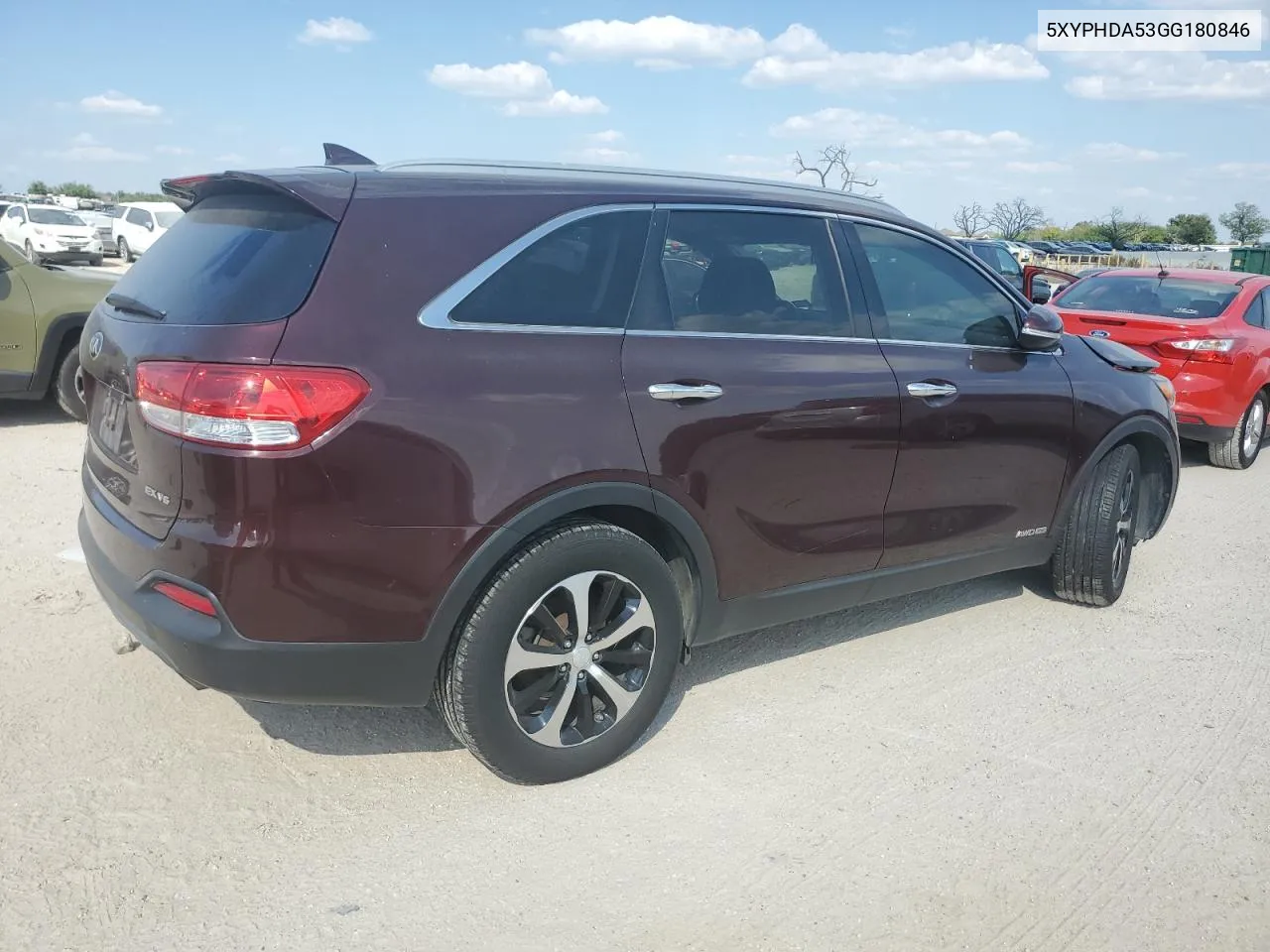 2016 Kia Sorento Ex VIN: 5XYPHDA53GG180846 Lot: 74832244