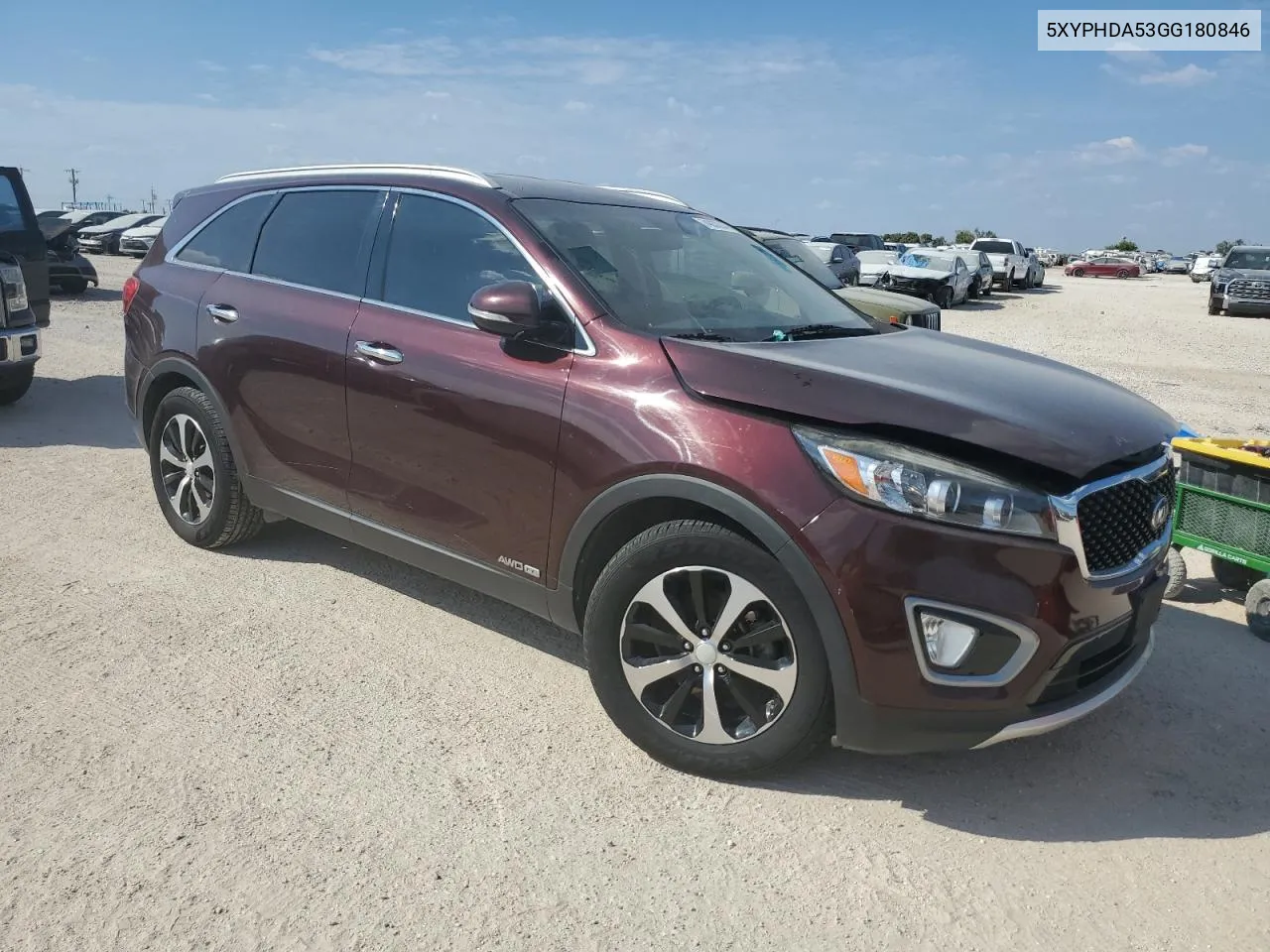 5XYPHDA53GG180846 2016 Kia Sorento Ex