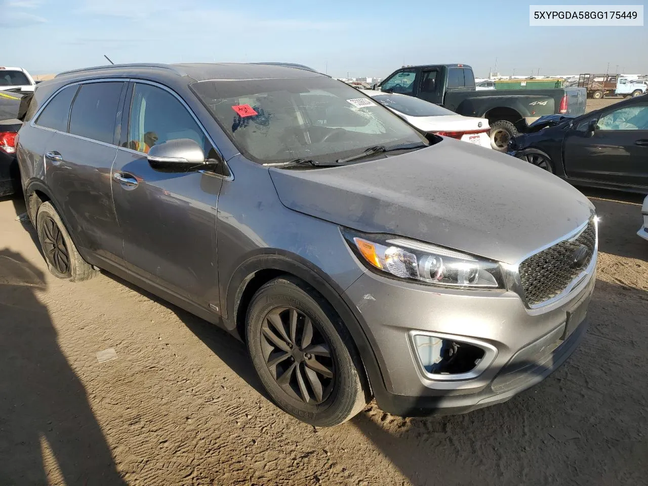 2016 Kia Sorento Lx VIN: 5XYPGDA58GG175449 Lot: 75306834