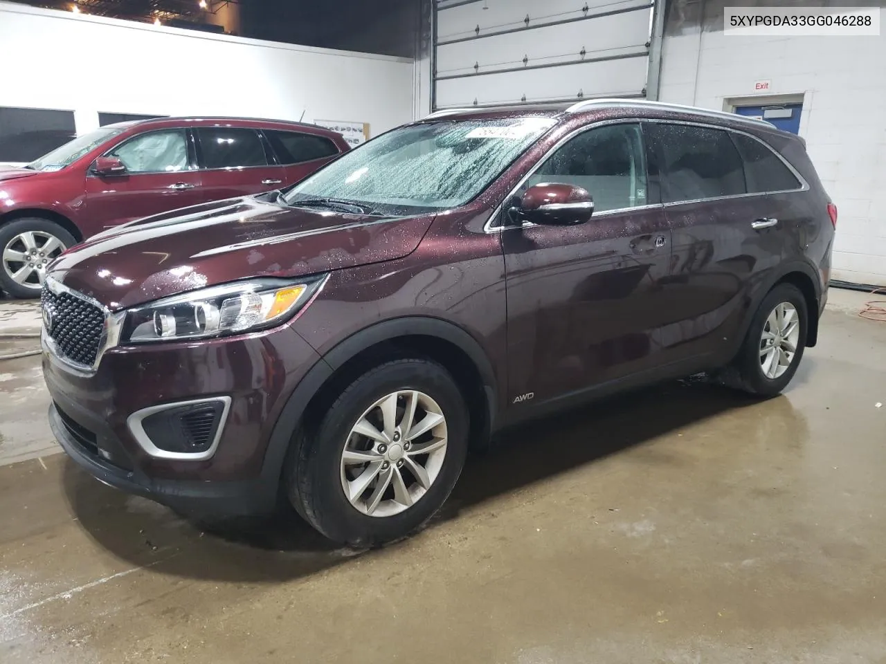 2016 Kia Sorento Lx VIN: 5XYPGDA33GG046288 Lot: 75547004