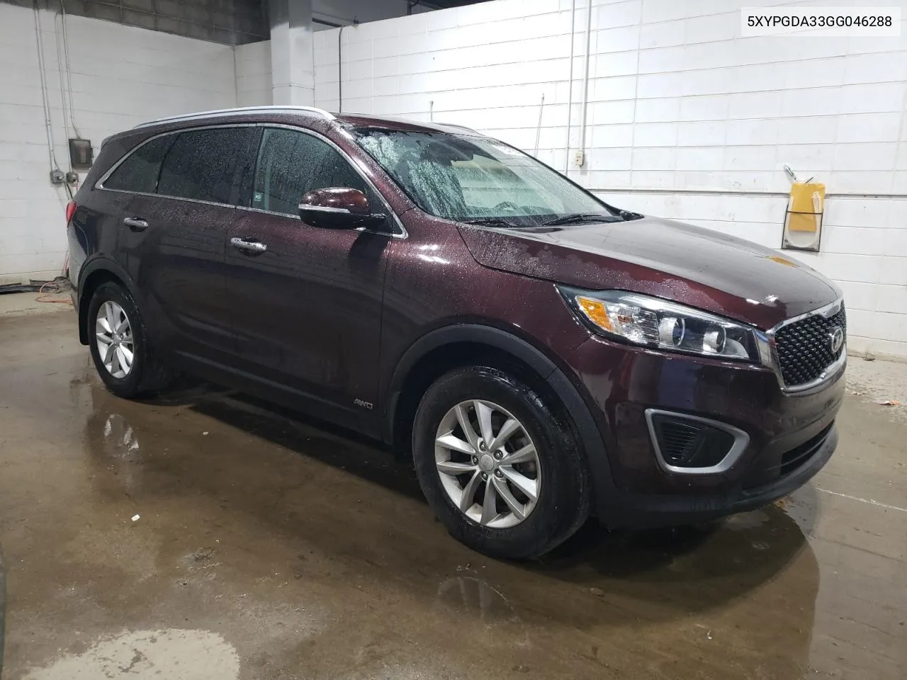 2016 Kia Sorento Lx VIN: 5XYPGDA33GG046288 Lot: 75547004