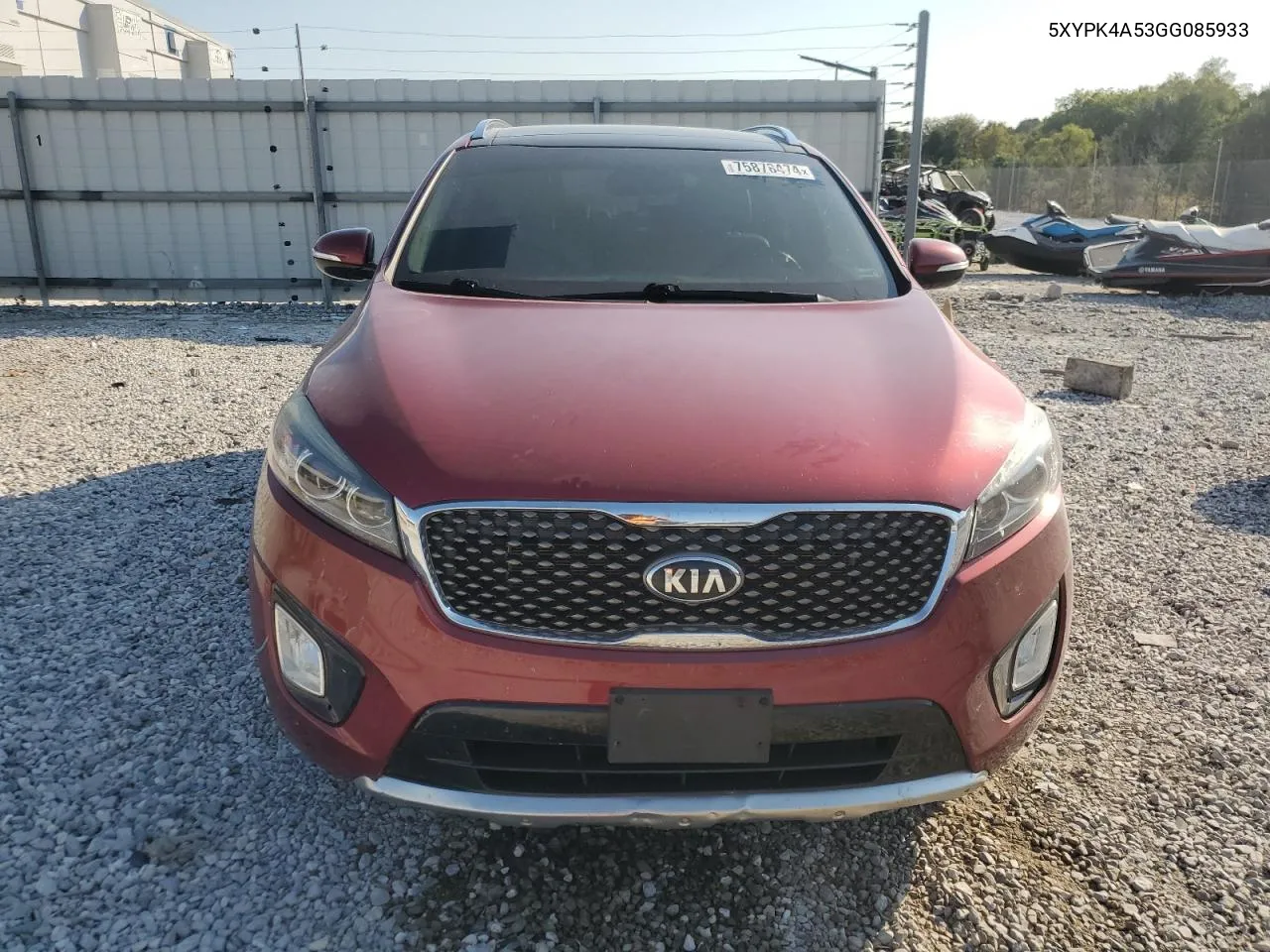 2016 Kia Sorento Sx VIN: 5XYPK4A53GG085933 Lot: 75878474