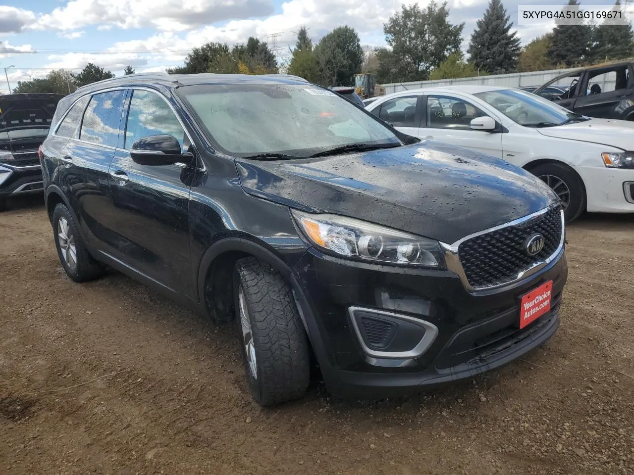 2016 Kia Sorento Lx VIN: 5XYPG4A51GG169671 Lot: 76049734