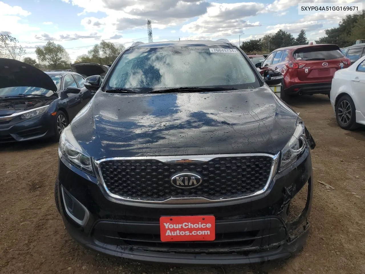 2016 Kia Sorento Lx VIN: 5XYPG4A51GG169671 Lot: 76049734