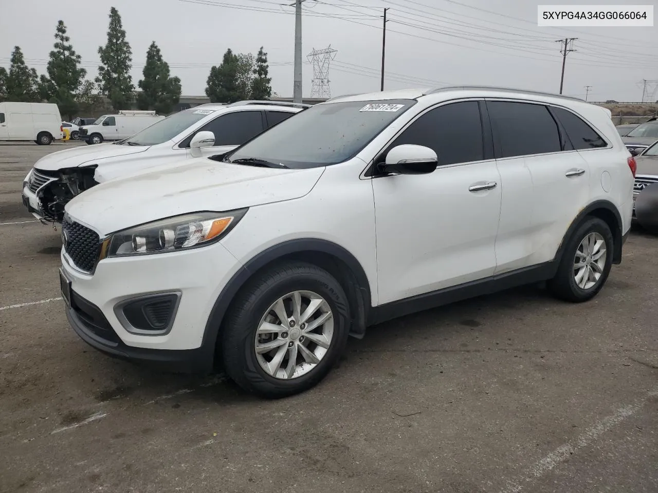 2016 Kia Sorento Lx VIN: 5XYPG4A34GG066064 Lot: 76061724