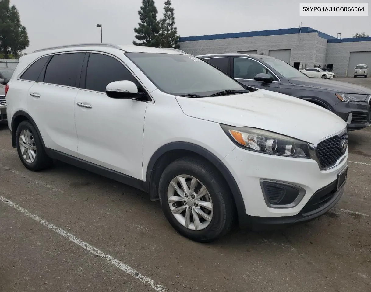 2016 Kia Sorento Lx VIN: 5XYPG4A34GG066064 Lot: 76061724