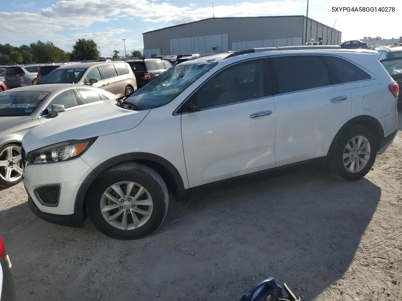 2016 Kia Sorento Lx VIN: 5XYPG4A58GG140278 Lot: 76116734