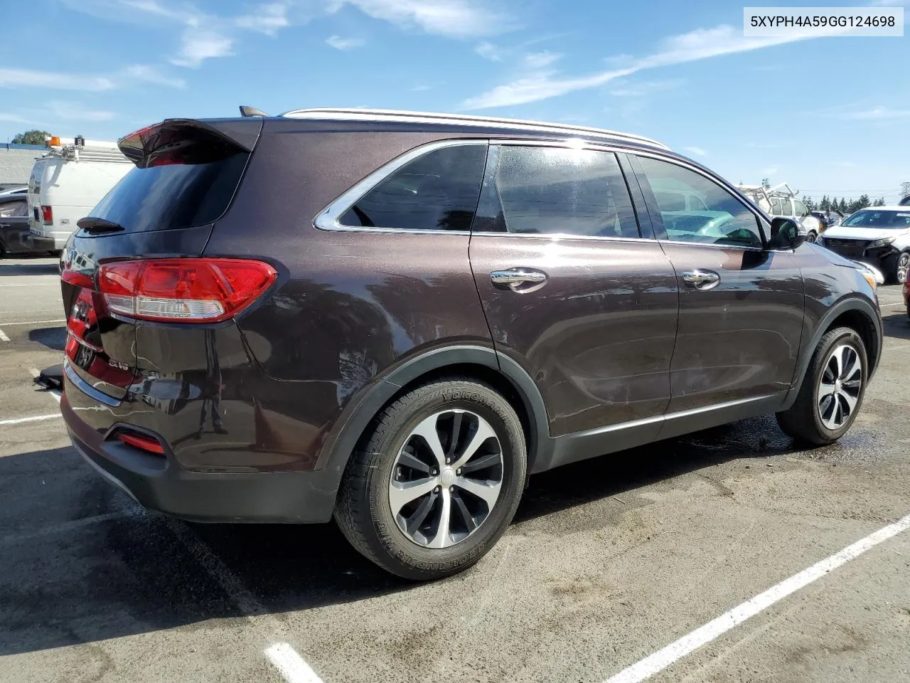 2016 Kia Sorento Ex VIN: 5XYPH4A59GG124698 Lot: 76714044