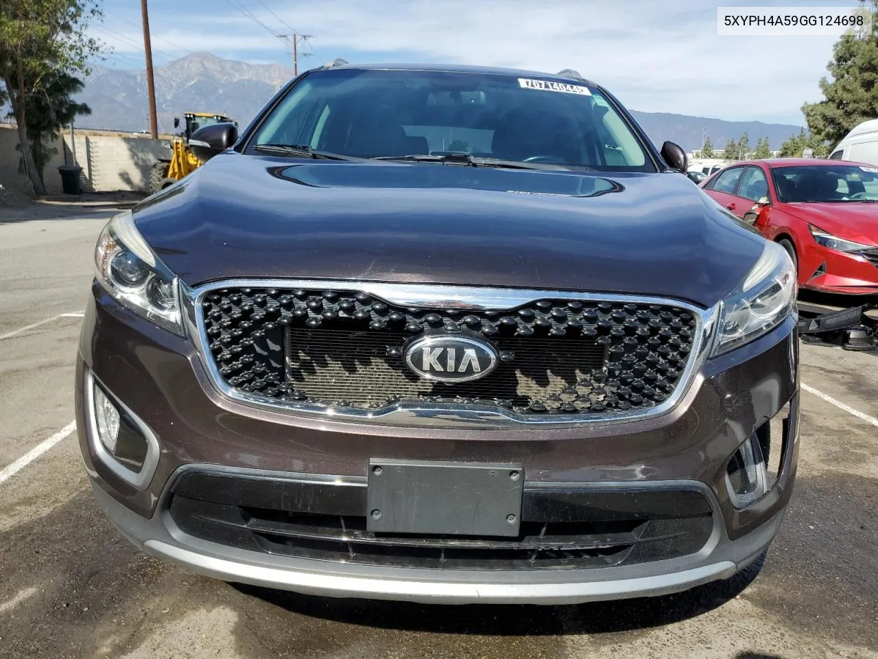 2016 Kia Sorento Ex VIN: 5XYPH4A59GG124698 Lot: 76714044