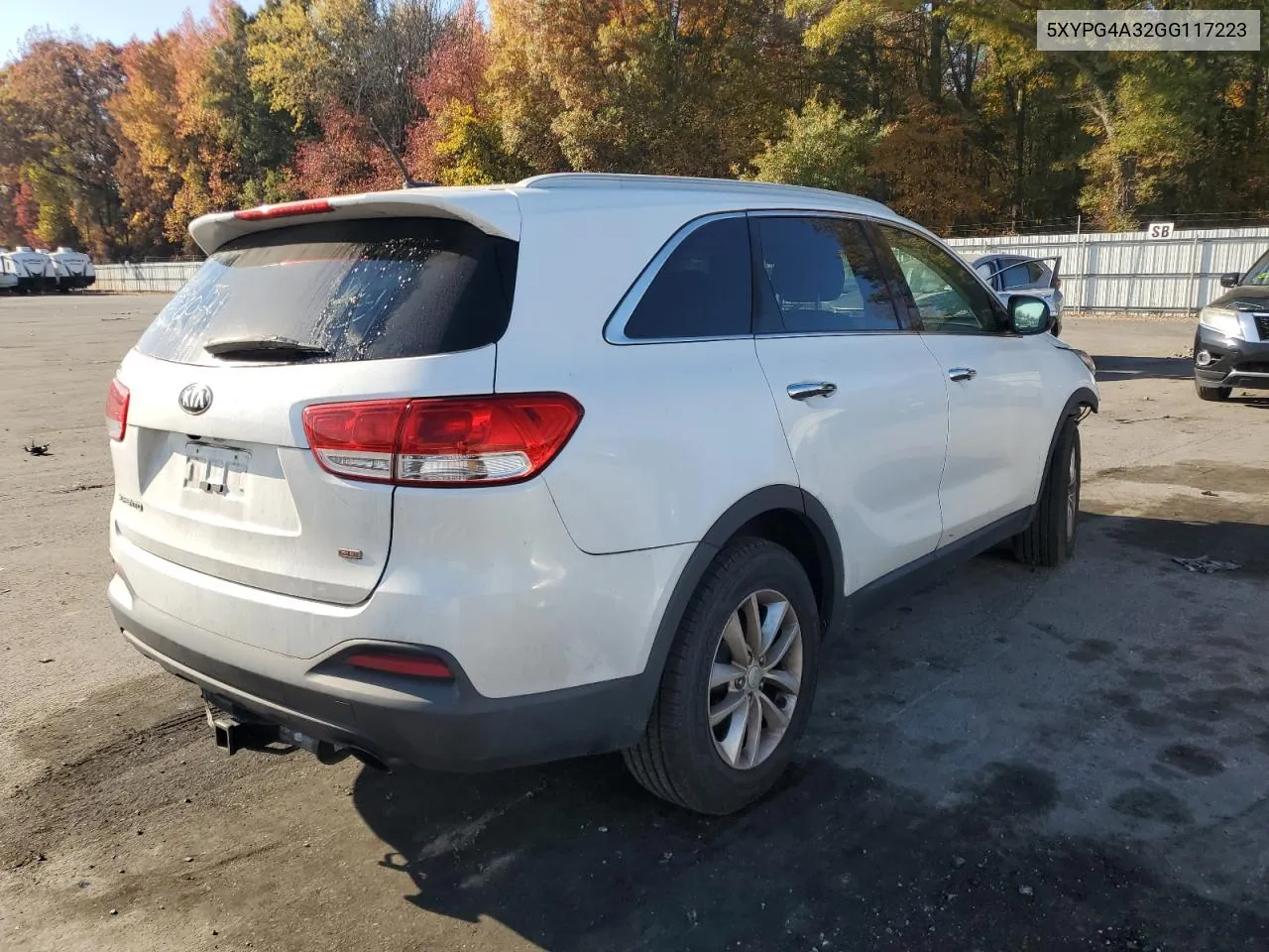 2016 Kia Sorento Lx VIN: 5XYPG4A32GG117223 Lot: 77379654