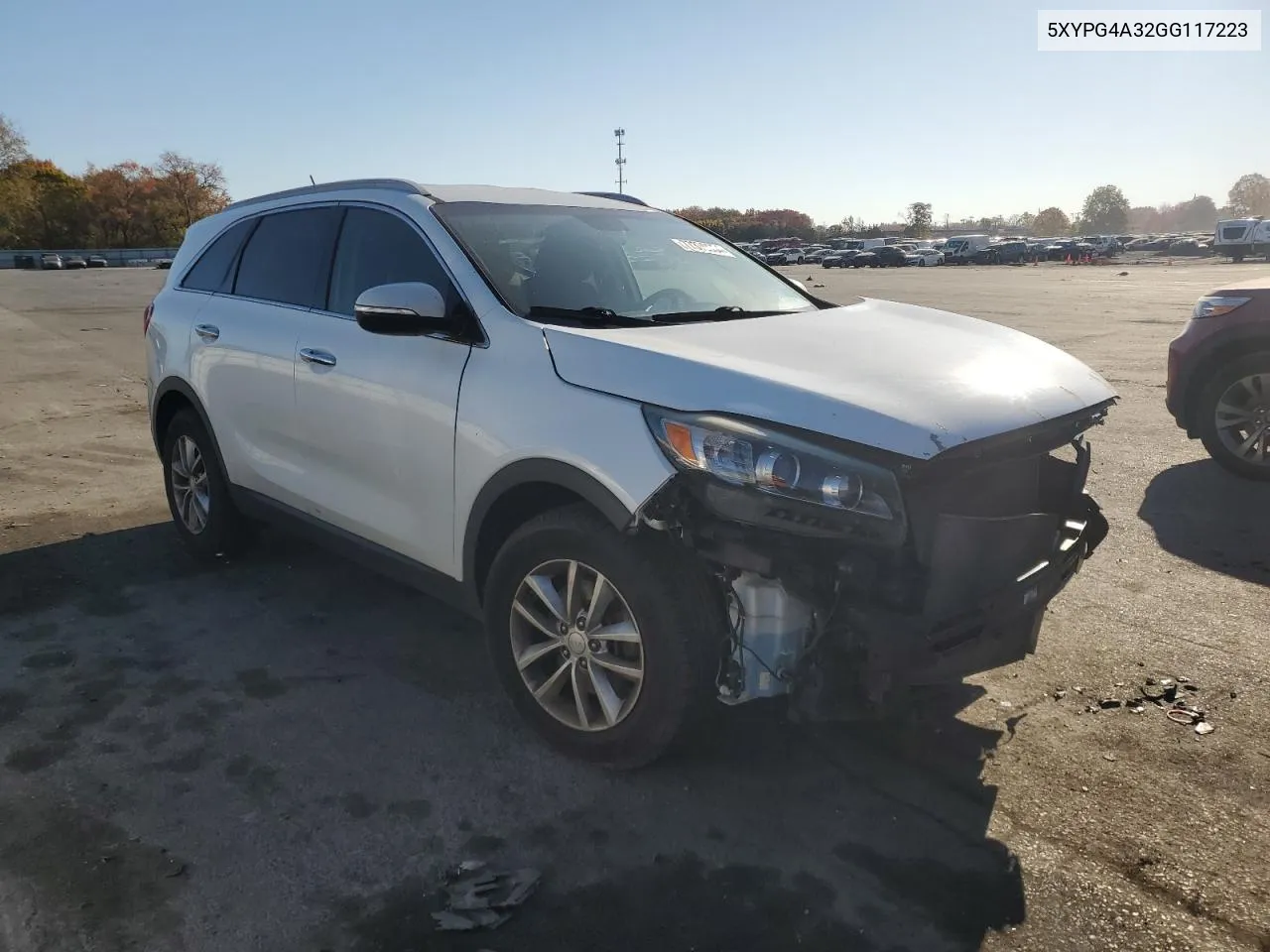 2016 Kia Sorento Lx VIN: 5XYPG4A32GG117223 Lot: 77379654