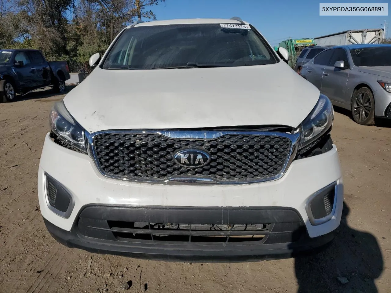 2016 Kia Sorento Lx VIN: 5XYPGDA35GG068891 Lot: 77479174