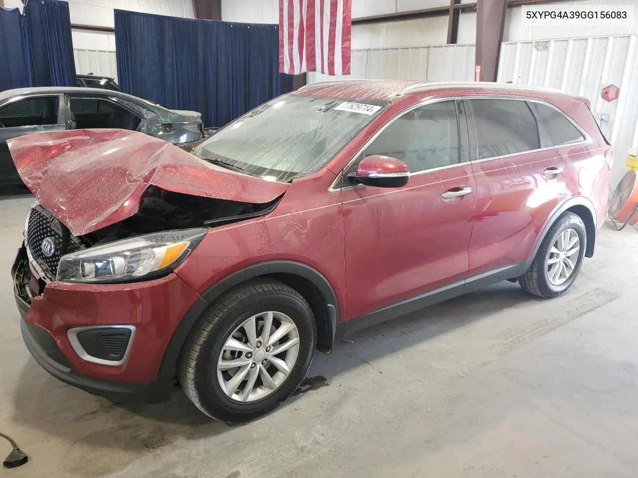 2016 Kia Sorento Lx VIN: 5XYPG4A39GG156083 Lot: 77629714