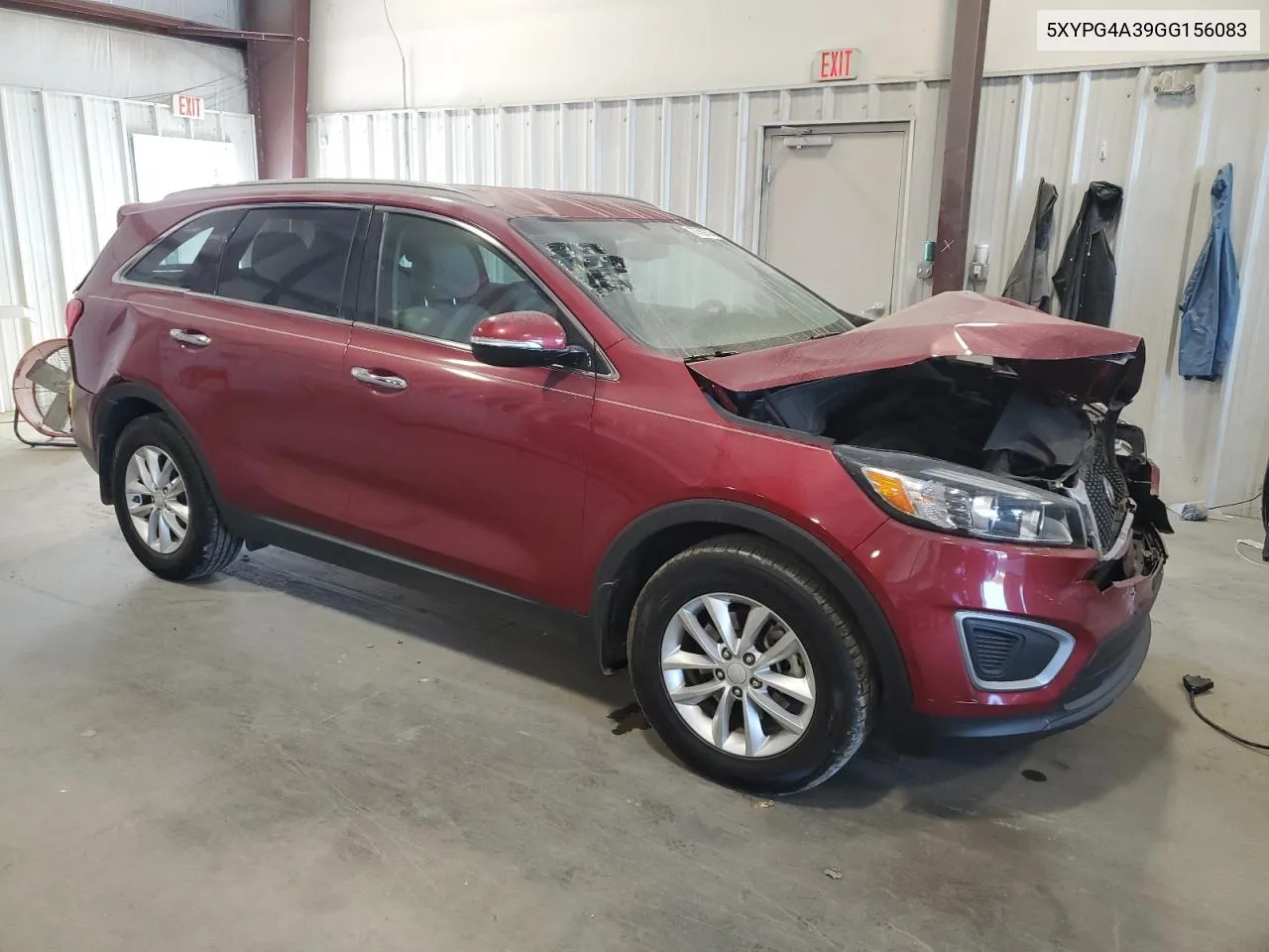 2016 Kia Sorento Lx VIN: 5XYPG4A39GG156083 Lot: 77629714