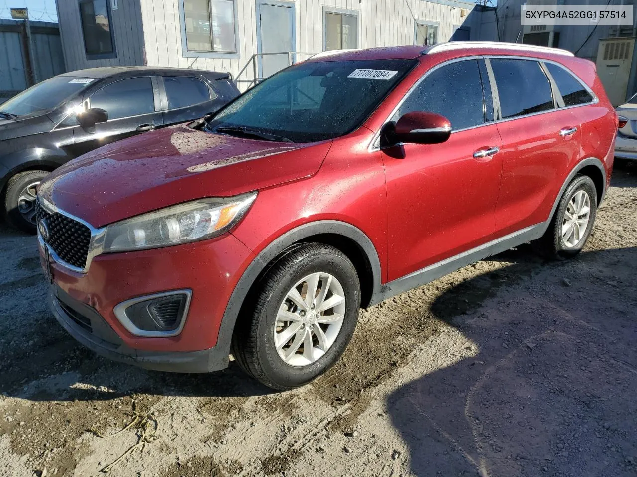 2016 Kia Sorento Lx VIN: 5XYPG4A52GG157514 Lot: 77707084