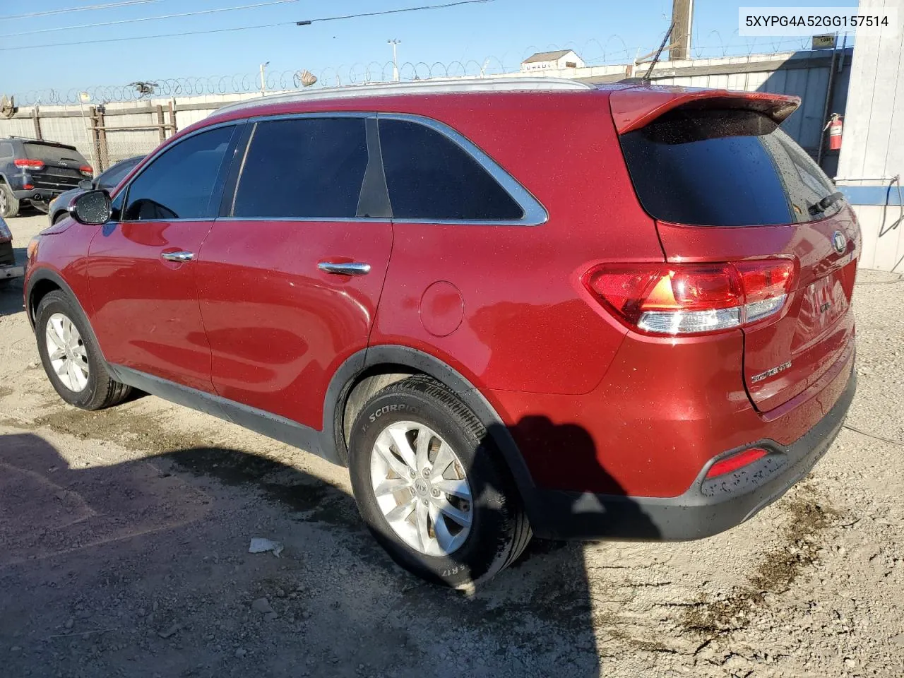 2016 Kia Sorento Lx VIN: 5XYPG4A52GG157514 Lot: 77707084