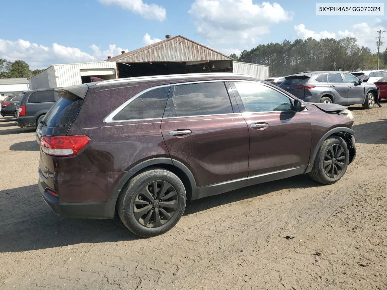 2016 Kia Sorento Ex VIN: 5XYPH4A54GG070324 Lot: 78225564