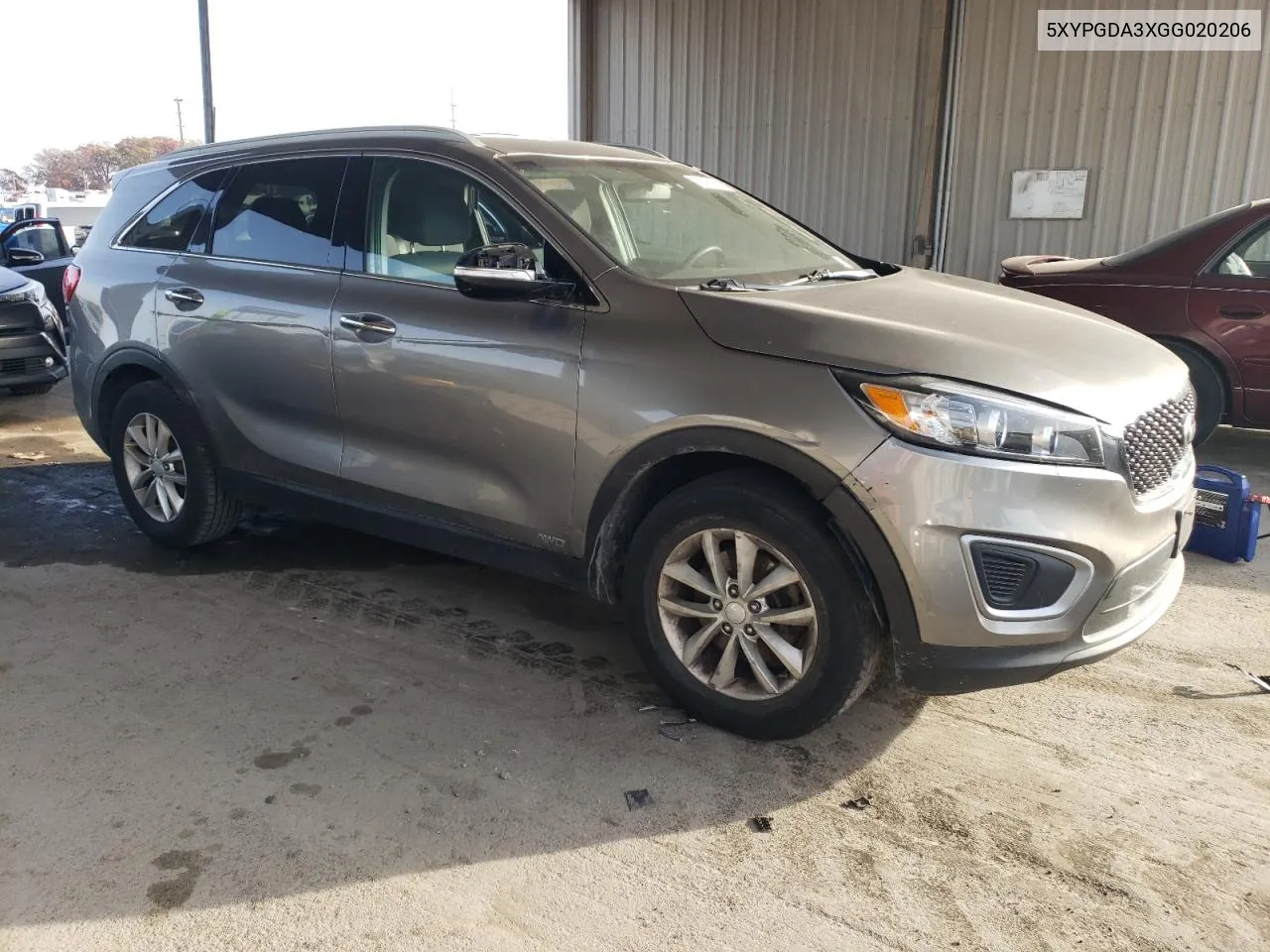 2016 Kia Sorento Lx VIN: 5XYPGDA3XGG020206 Lot: 78433734