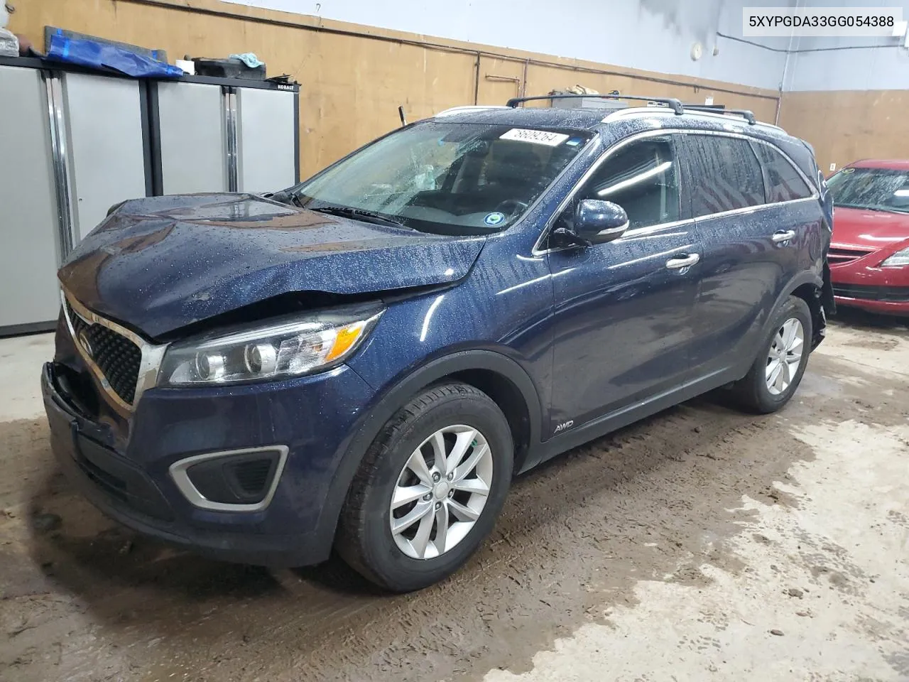 2016 Kia Sorento Lx VIN: 5XYPGDA33GG054388 Lot: 78609264