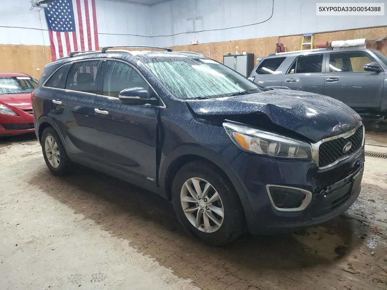 2016 Kia Sorento Lx VIN: 5XYPGDA33GG054388 Lot: 78609264