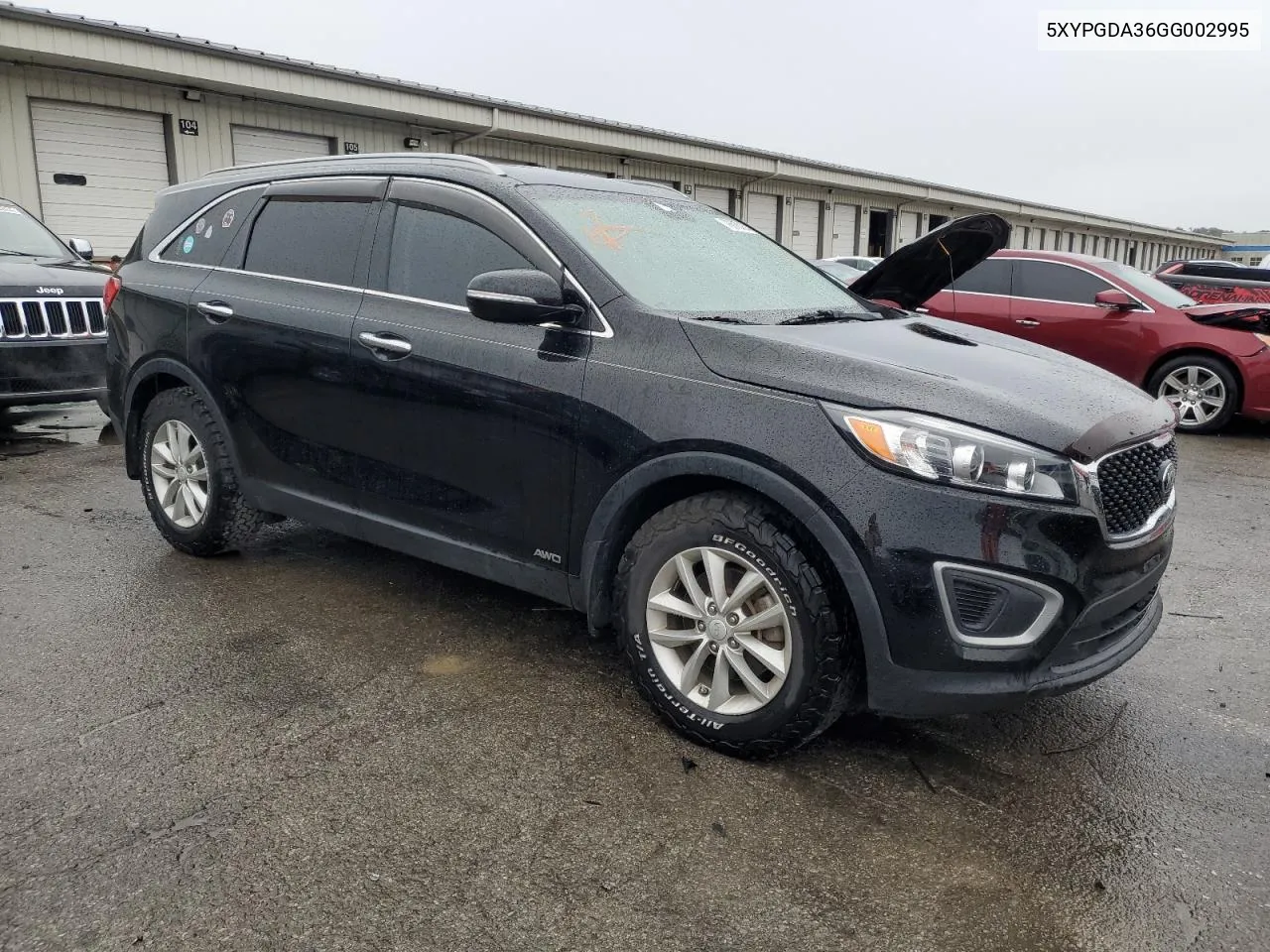 2016 Kia Sorento Lx VIN: 5XYPGDA36GG002995 Lot: 78610434