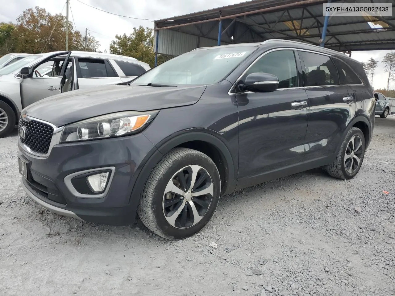 2016 Kia Sorento Ex VIN: 5XYPH4A13GG022438 Lot: 78617674