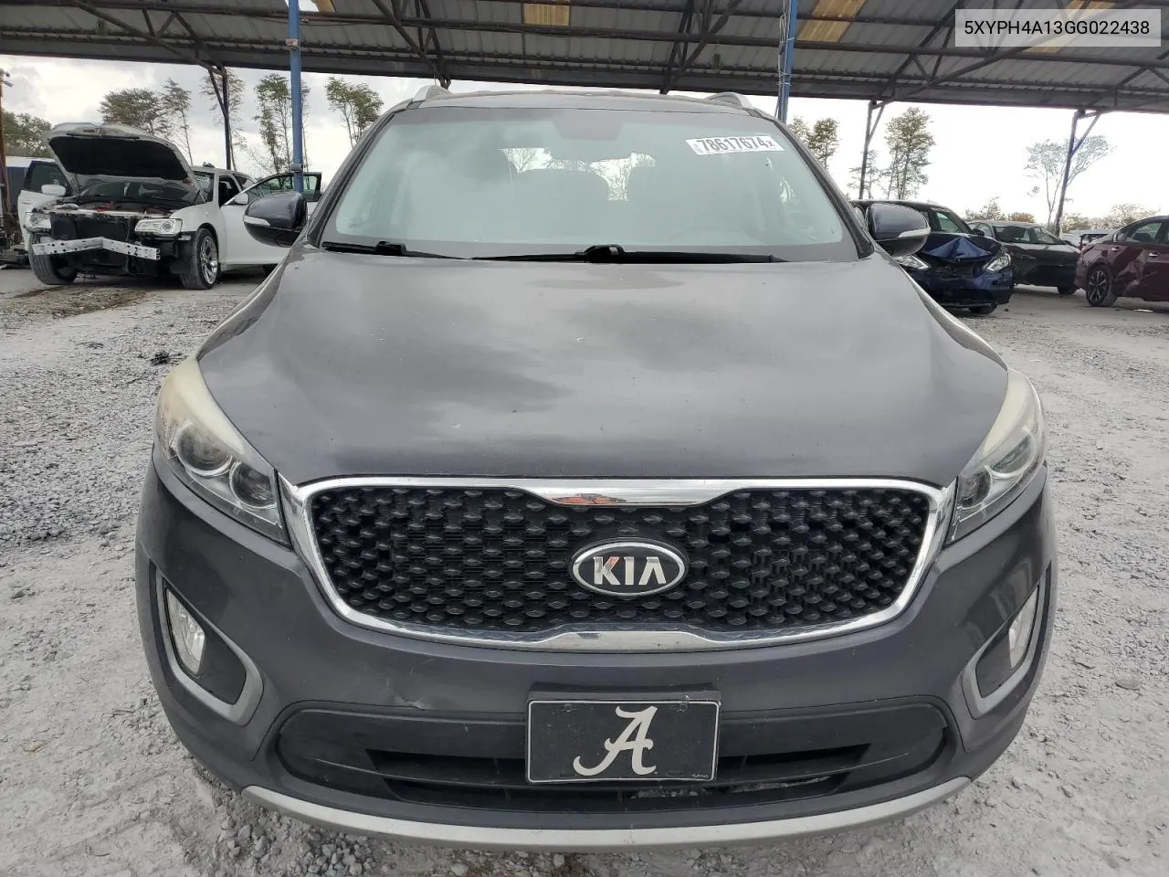 2016 Kia Sorento Ex VIN: 5XYPH4A13GG022438 Lot: 78617674