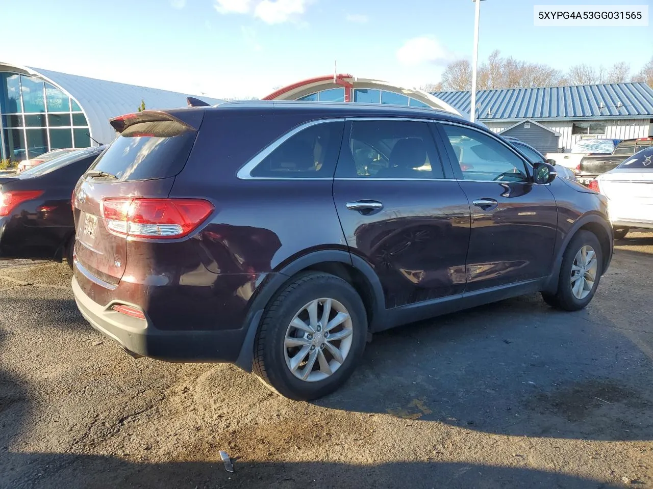 2016 Kia Sorento Lx VIN: 5XYPG4A53GG031565 Lot: 78877314