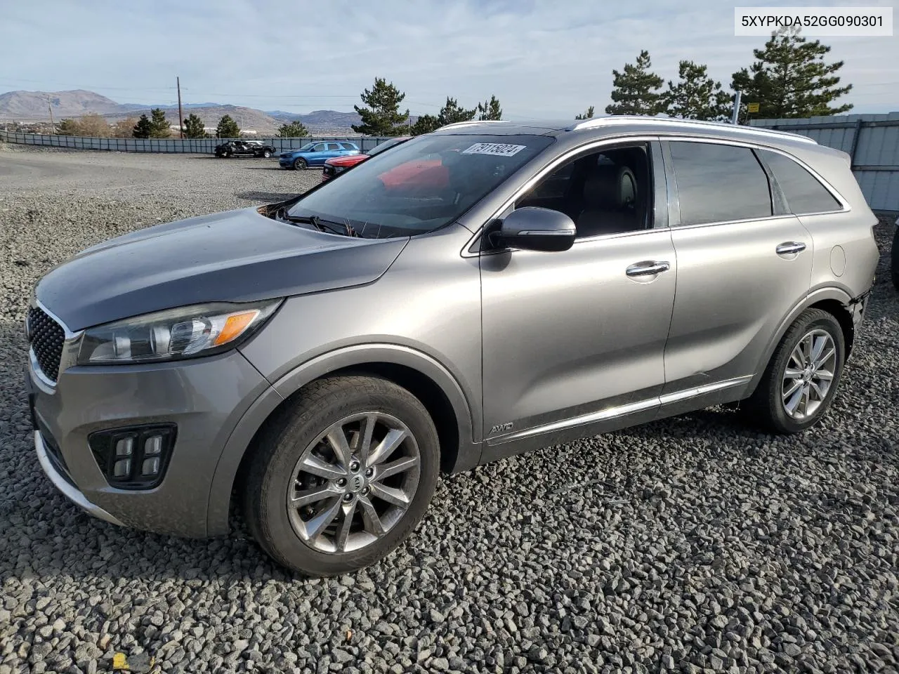 2016 Kia Sorento Sx VIN: 5XYPKDA52GG090301 Lot: 79115024