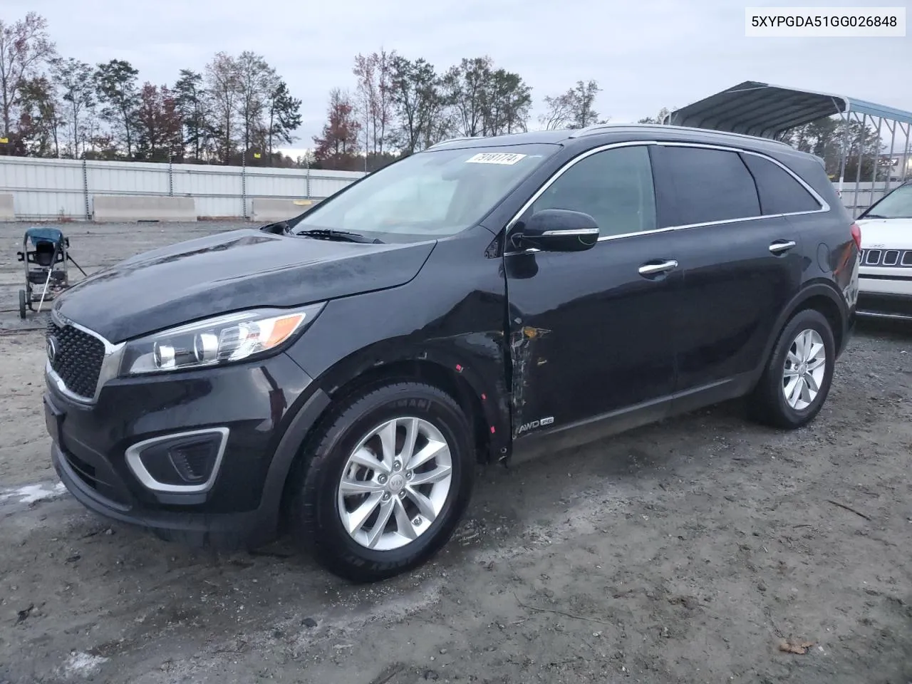 2016 Kia Sorento Lx VIN: 5XYPGDA51GG026848 Lot: 79181774