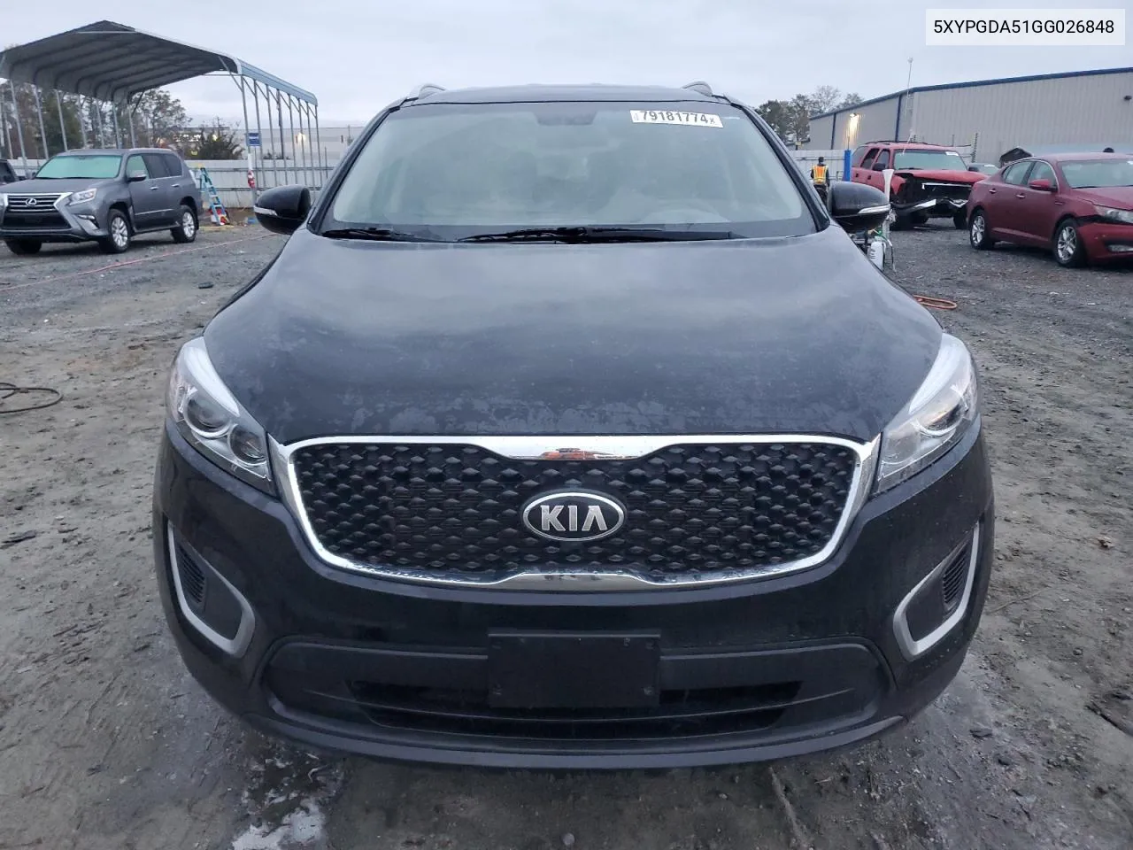 2016 Kia Sorento Lx VIN: 5XYPGDA51GG026848 Lot: 79181774