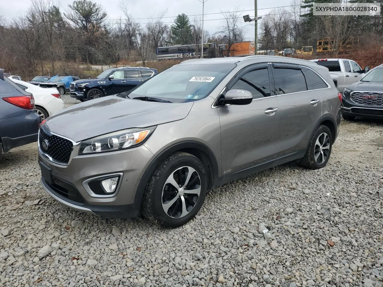 2016 Kia Sorento Ex VIN: 5XYPHDA18GG028140 Lot: 79282064