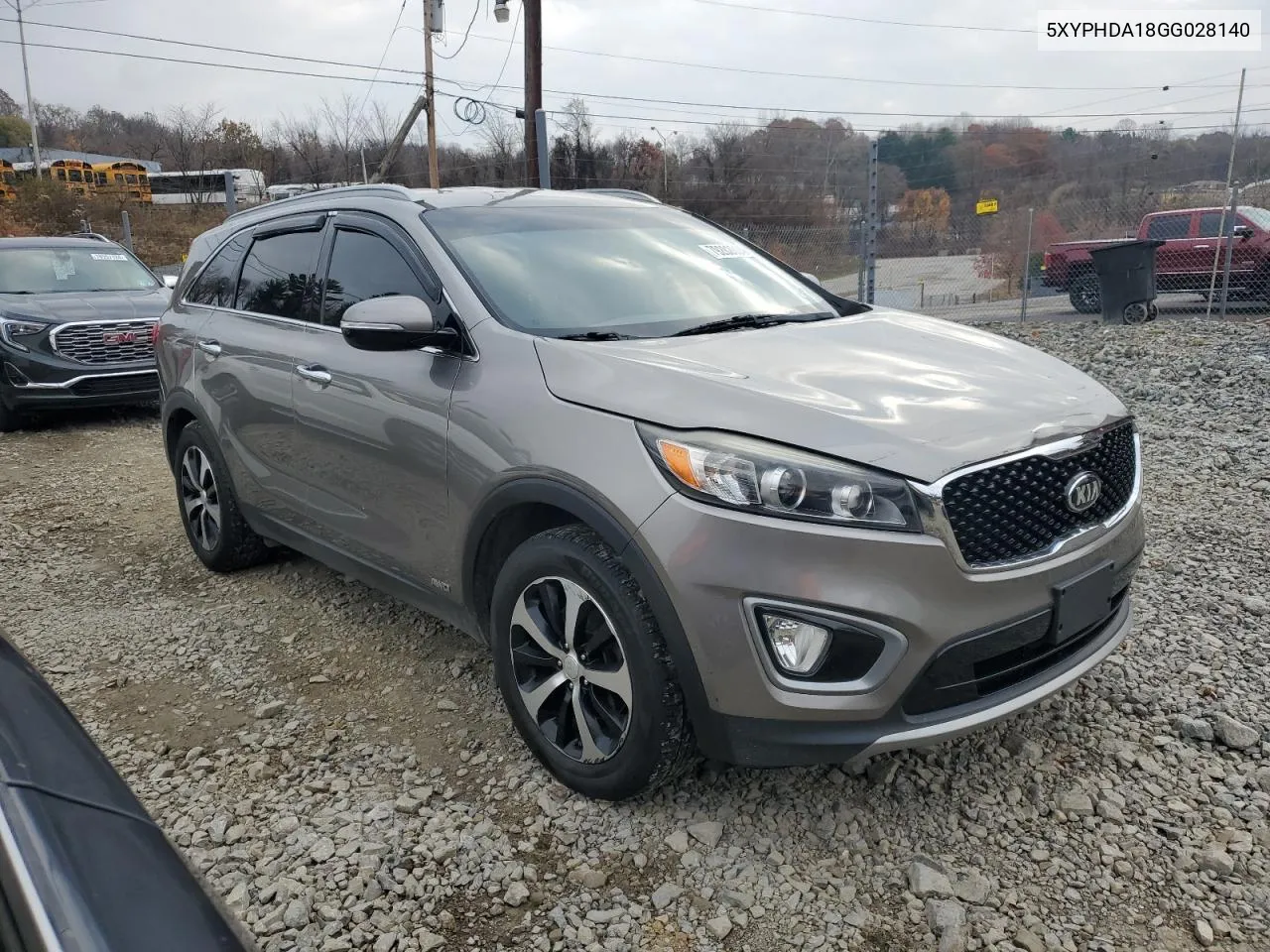 2016 Kia Sorento Ex VIN: 5XYPHDA18GG028140 Lot: 79282064