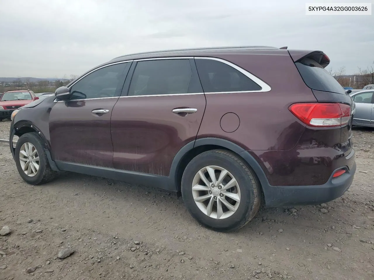 2016 Kia Sorento Lx VIN: 5XYPG4A32GG003626 Lot: 79306444