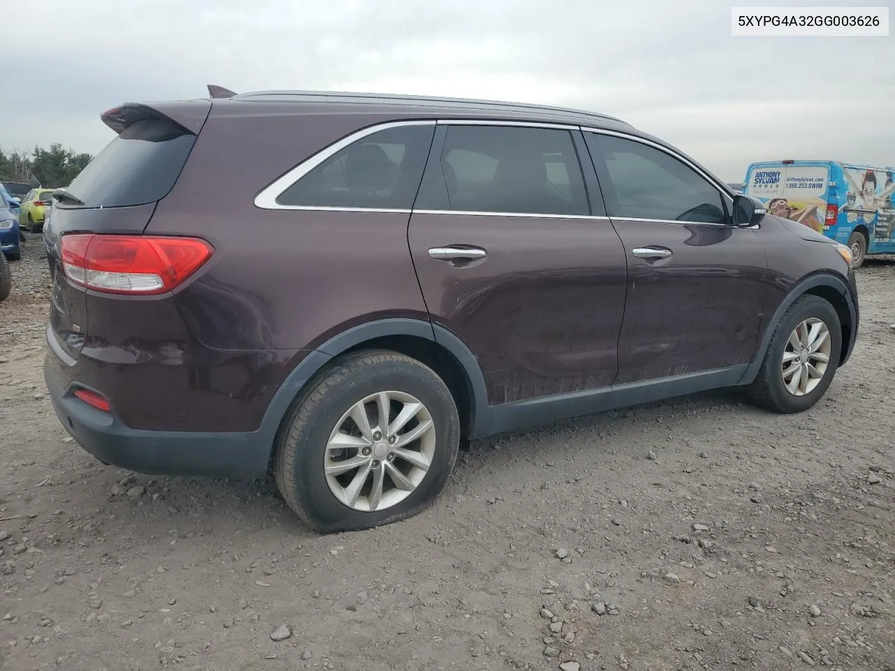 2016 Kia Sorento Lx VIN: 5XYPG4A32GG003626 Lot: 79306444