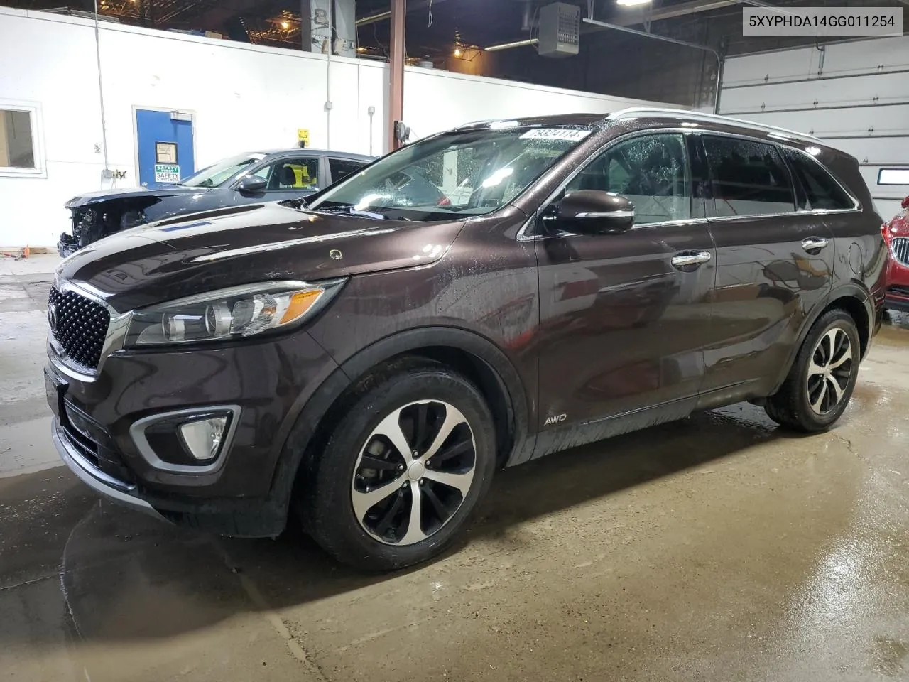 2016 Kia Sorento Ex VIN: 5XYPHDA14GG011254 Lot: 79324114