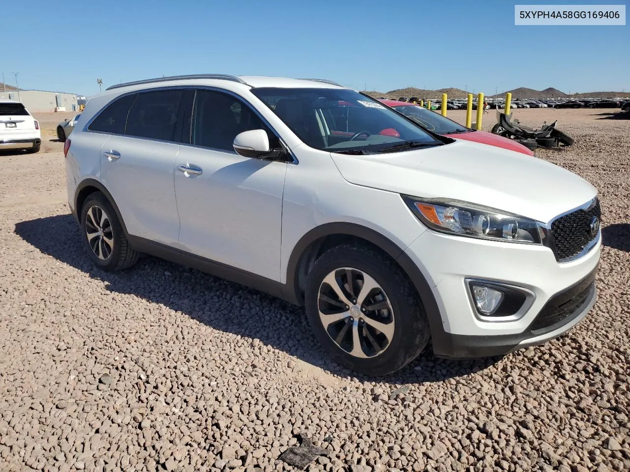 2016 Kia Sorento Ex VIN: 5XYPH4A58GG169406 Lot: 79475394