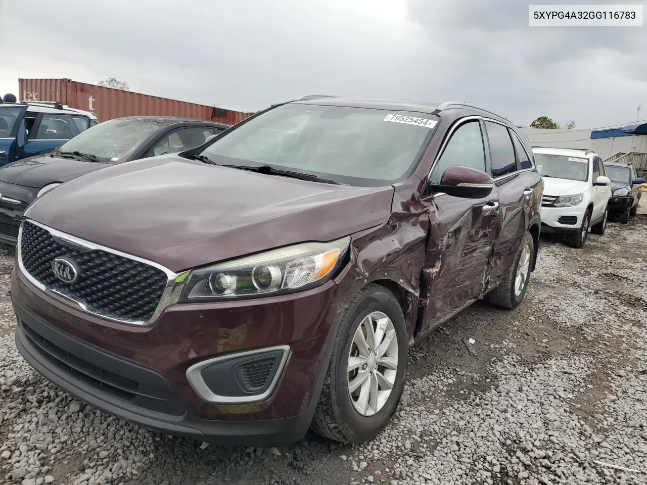 2016 Kia Sorento Lx VIN: 5XYPG4A32GG116783 Lot: 79525454