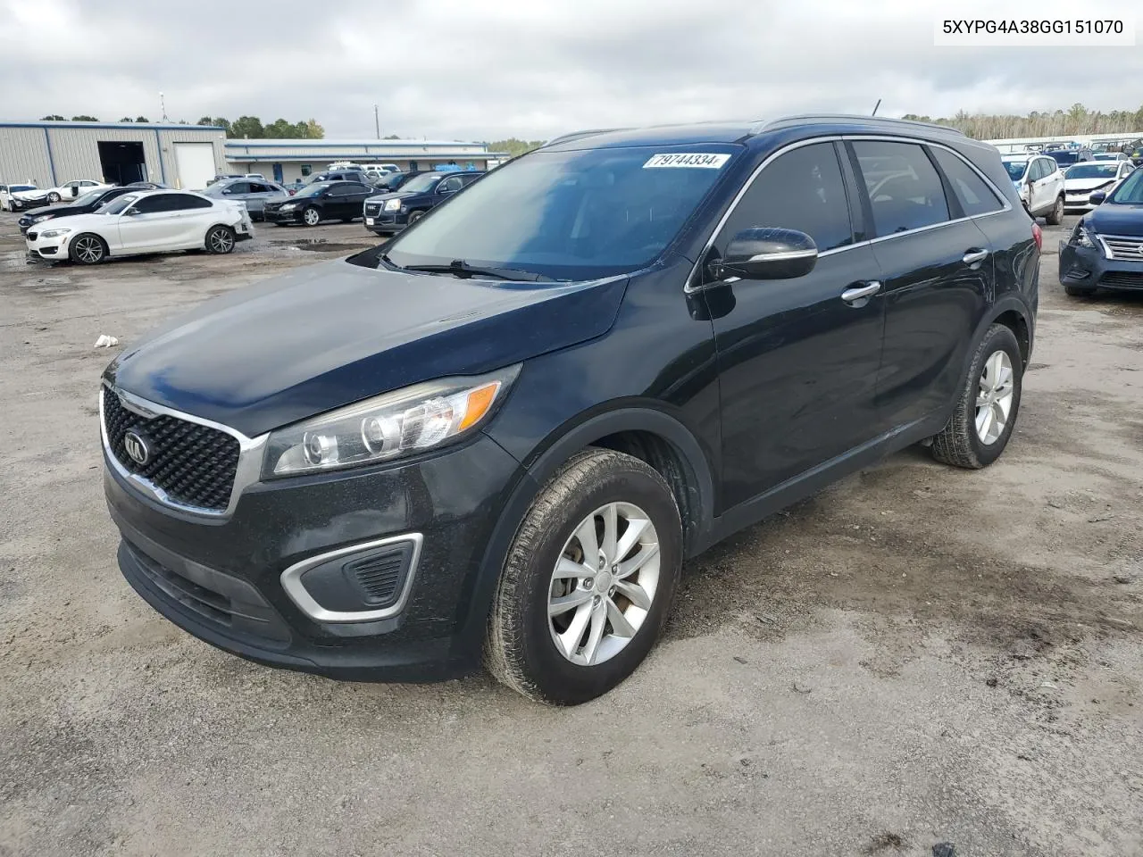 2016 Kia Sorento Lx VIN: 5XYPG4A38GG151070 Lot: 79744334