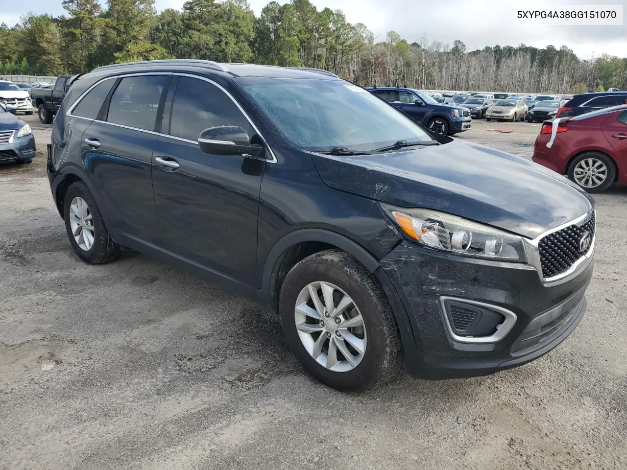 2016 Kia Sorento Lx VIN: 5XYPG4A38GG151070 Lot: 79744334