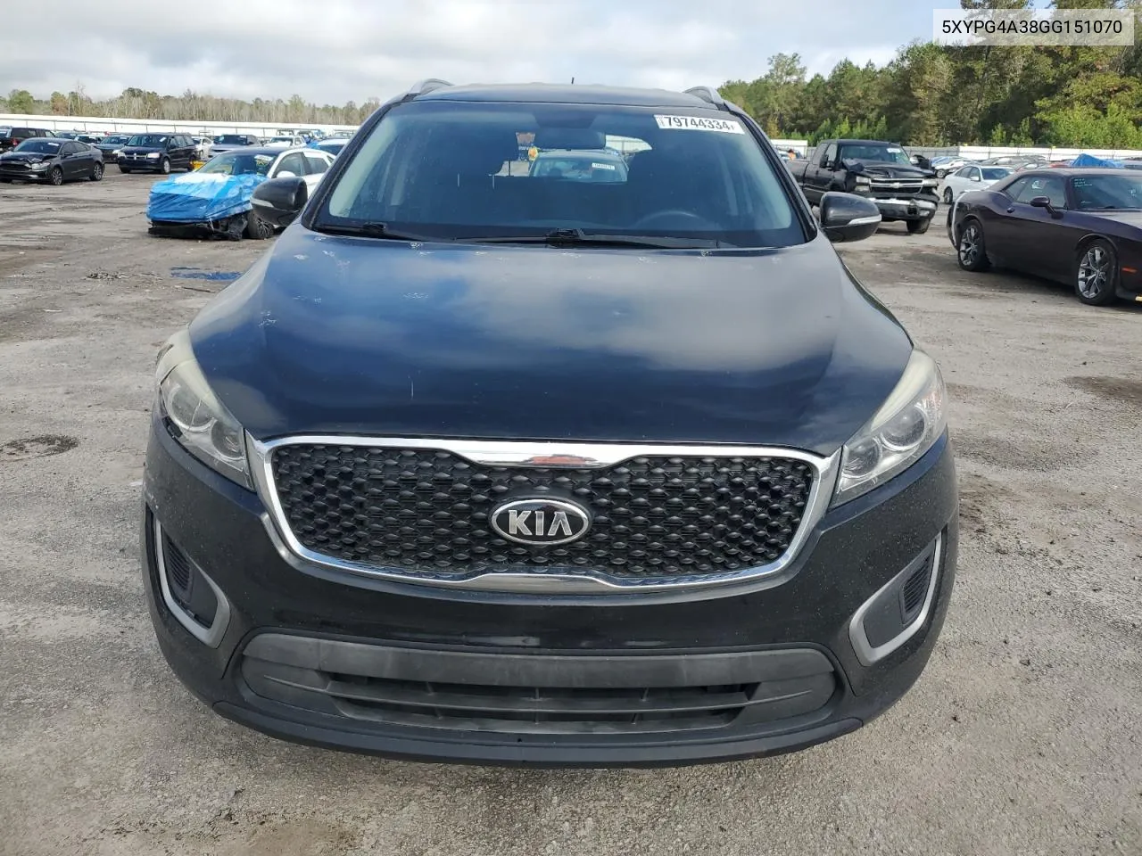 2016 Kia Sorento Lx VIN: 5XYPG4A38GG151070 Lot: 79744334