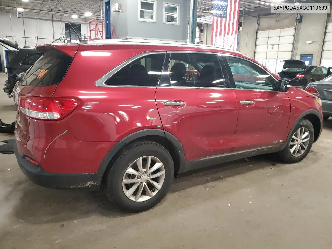 2016 Kia Sorento Lx VIN: 5XYPGDA5XGG110683 Lot: 79770854