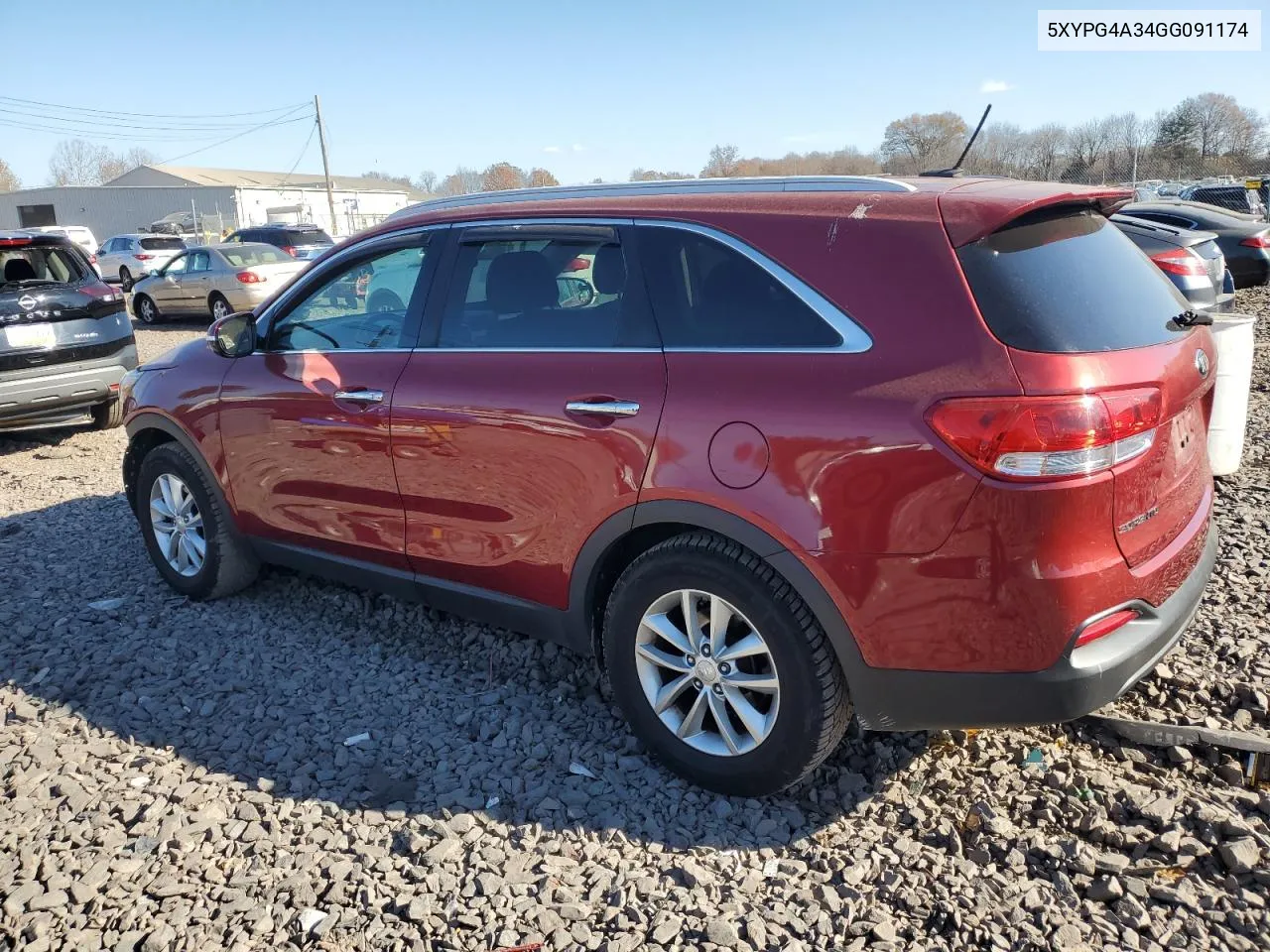 2016 Kia Sorento Lx VIN: 5XYPG4A34GG091174 Lot: 79830294