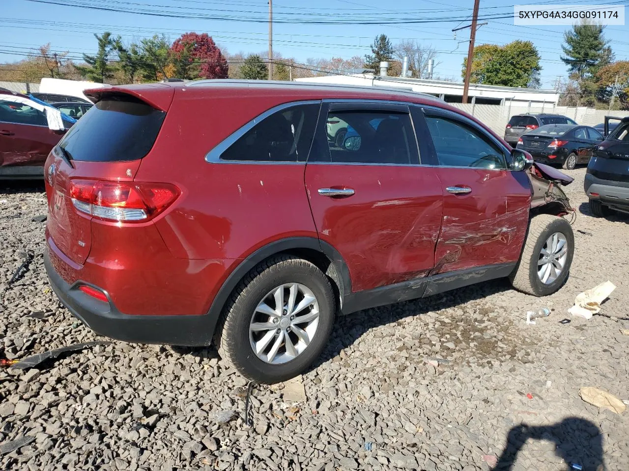 2016 Kia Sorento Lx VIN: 5XYPG4A34GG091174 Lot: 79830294