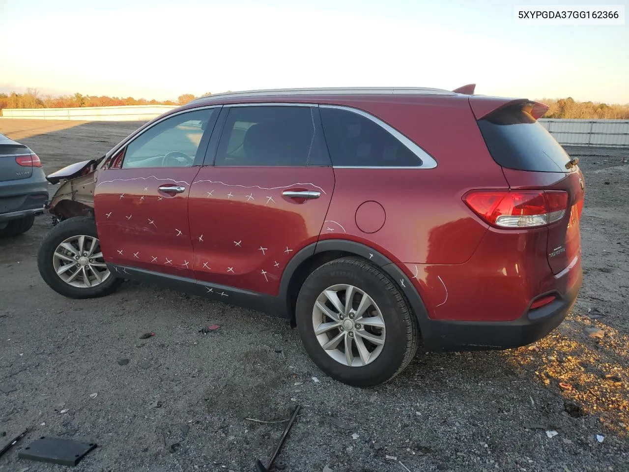 2016 Kia Sorento Lx VIN: 5XYPGDA37GG162366 Lot: 80018304